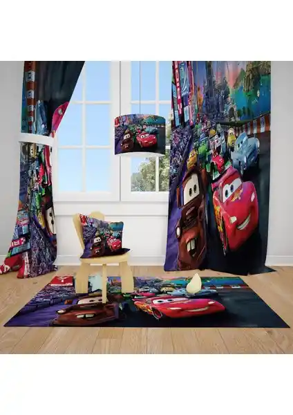 Çocuk Odası Dekorasyonu İçin Yarışçı Arabalar Temalı Fon Perde Özellikleri ve Avantajları