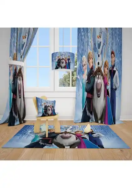 Çocuk Odası Dekorasyonunda Modern ve Fonksiyonel Çizgi Karakterler Fon Perde Seçenekleri