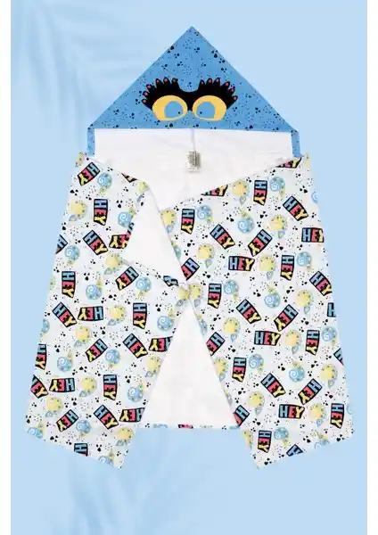 Çocuklar İçin Renkli ve Dayanıklı Kapşonlu Plaj Havlusu 70x140 cm