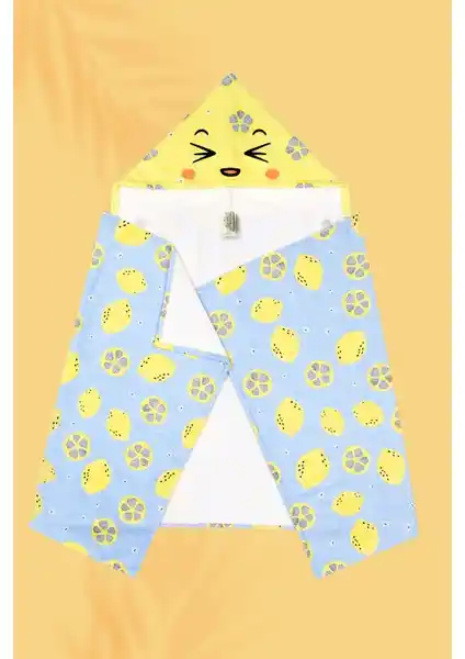 Çocuklar İçin Renkli ve Pratik Kapşonlu Plaj Havlusu Türkiye Üretimi