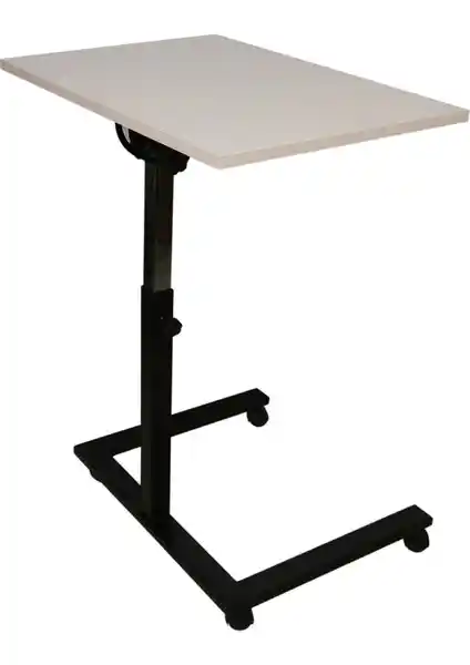 Çok Amaçlı Yükseklik ve Eğim Ayarlı Laptop Masası Ekru Renkli Çok Yönlü Kullanım