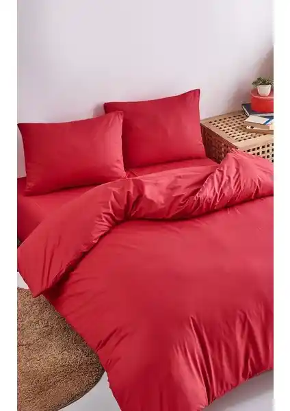 Colorpool Geological Time Kırmızı Nevresim Takımı: Şıklık ve Konfor Sunan Modern Tasarım