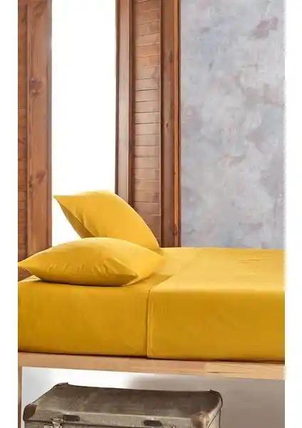 Colorpool Go Earth Hardal Rengi Nevresim Takımı: Kaliteli ve Şık Pamuklu Yatak Seti