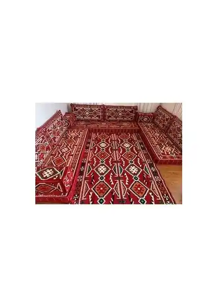 Coton Şark Köşesi Anadolu Desenli Minderi: Geleneksel Motiflerle Modern Ev Dekorasyonu