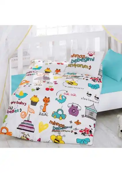 Cotton Box Bebek Nevresim Takımı Beyaz Renkli Konfor ve Estetiğin Güçlü Buluşması
