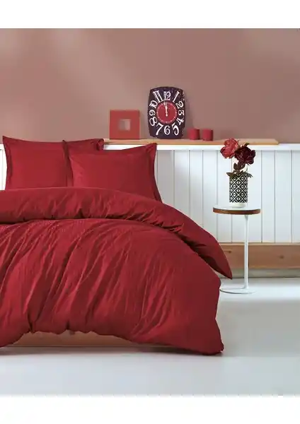 Cotton Box Bordo Çizgili Saten Çift Kişilik Nevresim Takımı Detayları ve Özellikleri