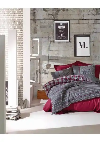 Cotton Box Jonas Modeli Çift Kişilik Pamuk Desenli Nevresim Takımı