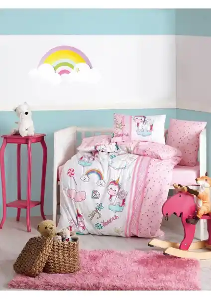 Cotton Box Unicorn Pembe Bebek Nevresim Takımı Yüksek Kalite ve Rahatlık Sunar