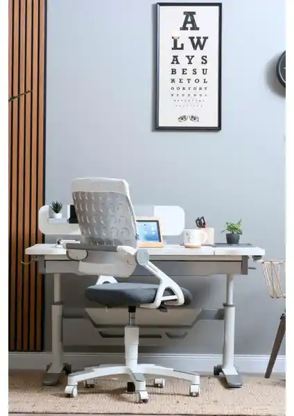 Creo Mobili Sirius Advanced Serisi Yükseklik Ayarlı Montessori Uyumlu Çocuk Çalışma Masası ve Sandalye Seti