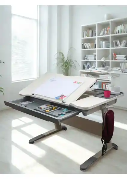 Creo Mobili Sirius Temel Çalışma Masası: Ergonomik ve Şık Tasarım ile Çok Yönlü Kullanım İmkanı