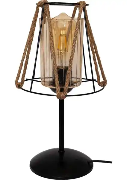 D-Light Irem Camlı Abajur ile Evinize Rustik Şıklık ve İşlevsellik Katın