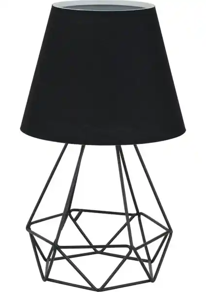 D-Light Prizma Siyah Abajur Modern ve Dayanıklı Tasarımıyla Ev Dekorasyonunu Tamamlar