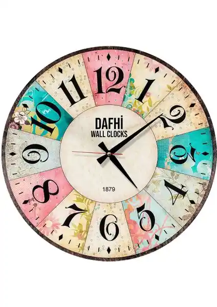 Dafhi Ahşap Duvar Saati: Modern ve Klasik Dekorasyonlara Uygun Tasarım