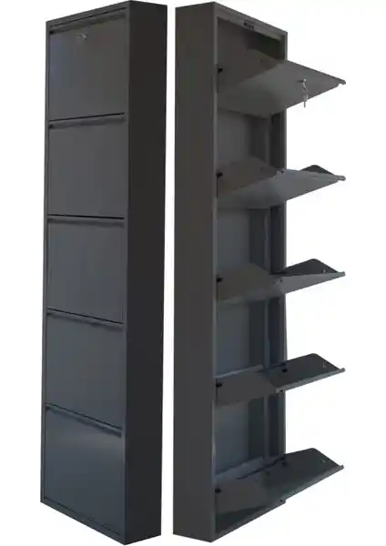 Dayanıklı ve Güvenli Metal Ayakkabılık 5'li Modelleriyle Düzen Sağlar