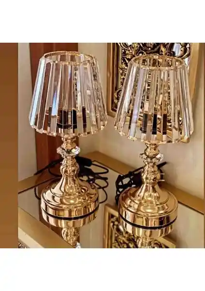 Deco Vien 2'li Abajur Yatak Odası İçin Şık ve Fonksiyonel Aydınlatma Çözümü