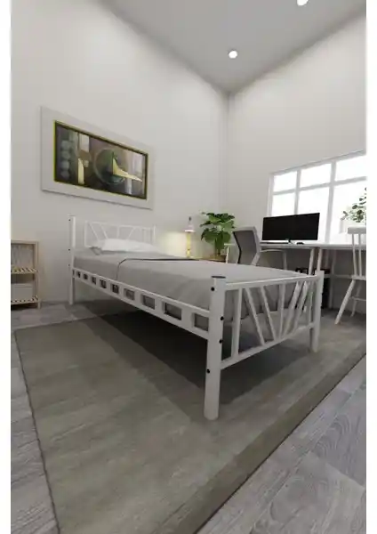 Decofer Smyrna Tek Kişilik Metal Karyola: Dayanıklı ve Modern Yatak Odası Mobilyası