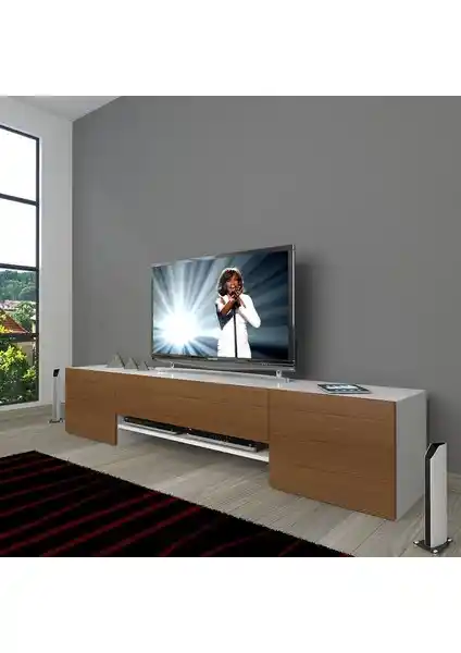 Decoraktiv 1e1 MDF 180 TV Ünitesi: Modern Tasarım ve Fonksiyonellik Bir Arada