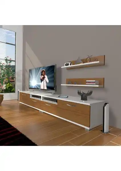 Decoraktiv Eko 220R MDF TV Ünitesi: Modern ve Şık Tasarım ile Fonksiyonellik Bir Arada