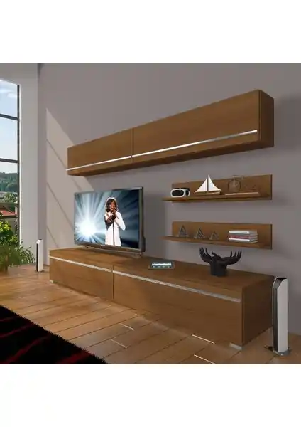 Decoraktiv Eko 5 MDF Standart TV Ünitesi Modern Tasarım ve Fonksiyonellik Sunar