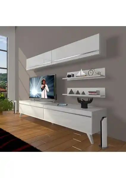 Decoraktiv Eko 5 Mdf Std Retro TV Ünitesi: Estetik ve Fonksiyonel Tasarım Özellikleri