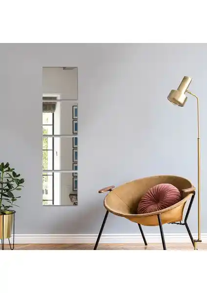 Decorita 4'lü Kare Ayna Takımı Modern ve Şık Duvar Dekorasyonu İçin Uygun