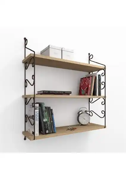 Decormet Seramoni Raf ve Kitaplık Seti: Modern ve Şık İç Mekan Dekorasyonu Ürünü