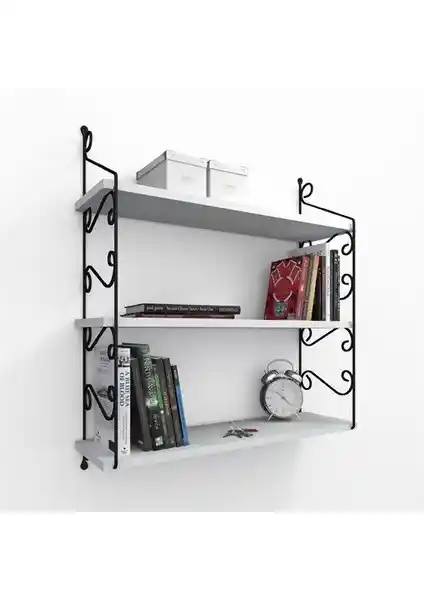 Decormet Seramoni Raf ve Kitaplık Seti Modern ve Şık Tasarım ile Geniş Kullanım Alanı Sunar