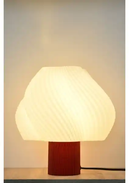 Deep Concept Creamaura Modern Kırmızı Abajur: Şık ve Dayanıklı Modern Dekoratif Aydınlatma