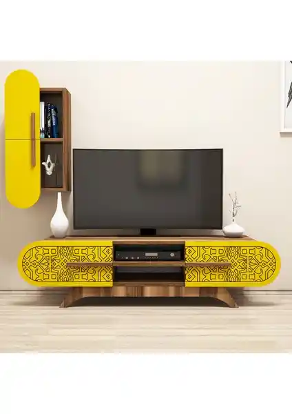 Defne TV Ünitesi: Modern Tasarım ve Kullanışlılık Sunan Dayanıklı Mobilya Parçası