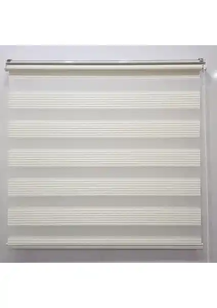 Dekoronyedi Geniş Piliseli Krem Renk Zebra Perde: Estetik ve Dayanıklı Tasarım