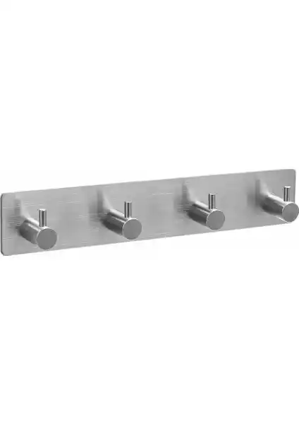 Delta Home Paslanmaz Çelik 4 Topuzlu Askılık Havluluk Modern ve Dayanıklı Banyo ve Mutfak Dekorasyonu İçin