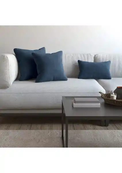 Demor Home Güvercin Mavisi Kırlent Kılıfı: Şık ve Dayanıklı Ev Dekorasyonu Aksesuarı