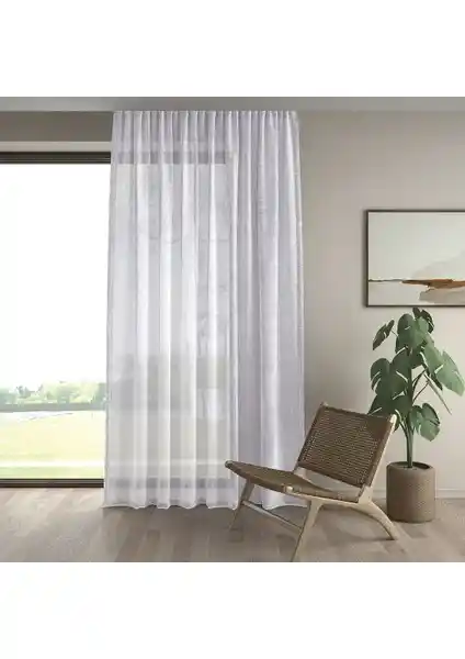 Demor Home Keten Görünümlü Ekstrafor Büzgülü Beyaz Yüksek Kalite Tül Perde Özellikleri ve Kullanımı