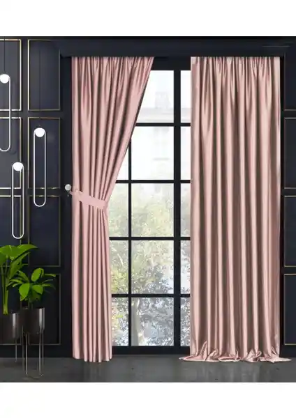 Demor Home Night Series Pudra Pembe Blackout Fon Perde Yüksek Kalite Estetik ve Fonksiyonellik