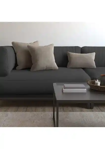 Demor Home Soft Series Açık Gri Kırlent Kılıfı: Estetik ve Dayanıklı Tasarım