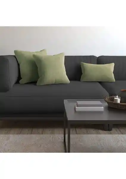 Demor Home Soft Serisi Çağla Yeşili Kırlent ve Yastık Kılıfı Estetik ve Konfor Sunar