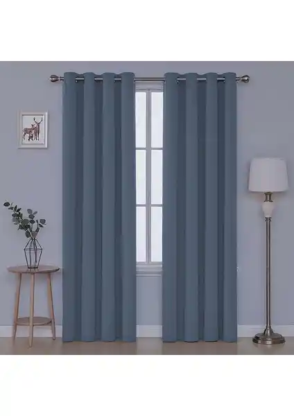 Devor Kadife Görünümlü Fonluk Kuş Gözlü Dikim Rustik Tarzda Şık ve Dayanıklı Perde Seçeneği