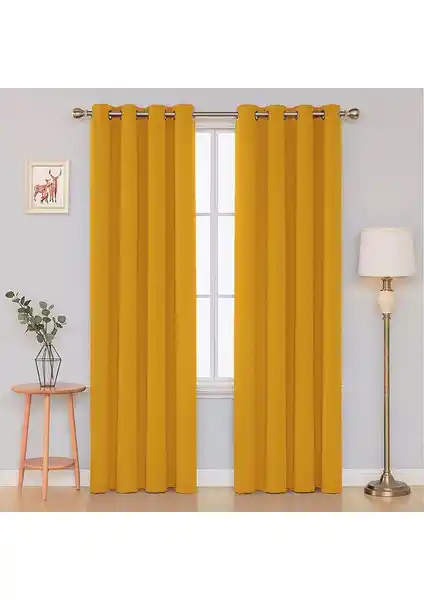 Devor Kadife Görünümlü Fonluk Perde Rustik Tarzda Şık ve Dayanıklı Tasarım