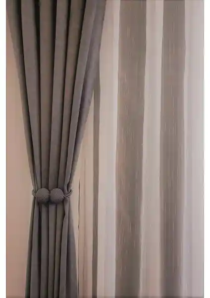 Devor Kadife Görünümlü Kalın Fon Perde Antrasit: Estetik ve Fonksiyonellik Bir Arada