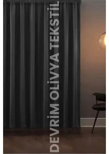 Devrim Olivya Tekstil Lüks Füme Blackout Ekstraforlu Fon Perde Detayları ve Özellikleri