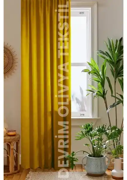 Devrim Olivya Tekstil Lüks Hardal Blackout Ekstraforlu Özel Dikim Fon Perde Özellikleri ve Dekorasyon İpuçları