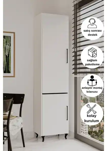 Dewoody 208 cm Kombi Dolabı Modern ve Pratik Depolama Çözümü