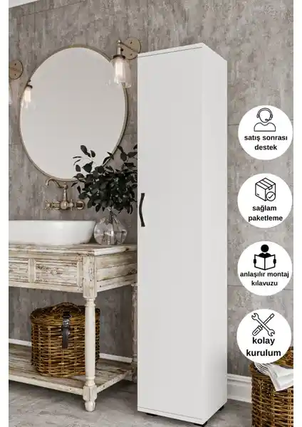 Dewoody Banyo Dolabı: Modern ve Çok Amaçlı Tasarım ile Depolama Çözümü