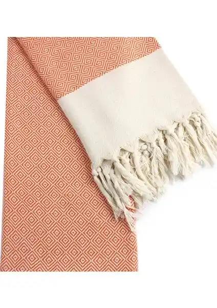Didyma Diomond Peştemal Orange 2'li Takım: Otantik ve Çok Amaçlı Pamuklu Havlu Seti