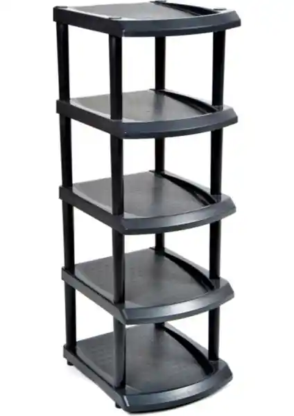 Digia World 5 Katlı Plastik Ayakkabılık Modern ve Şık Depolama Çözümü