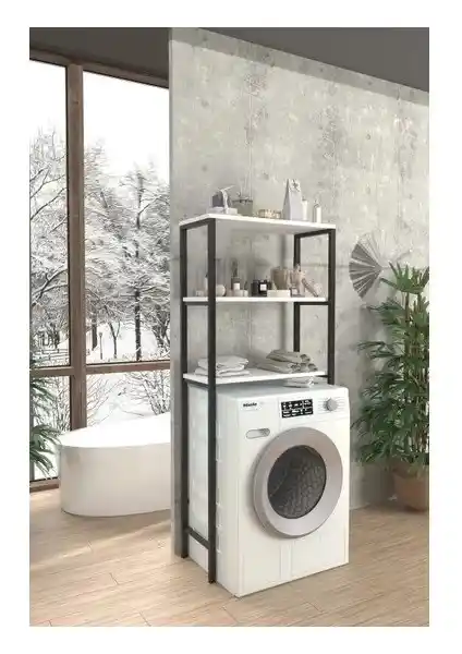 Digital Group Çamaşır Makinesi Üstü Düzenleyici Raf Modern ve Dayanıklı Tasarım