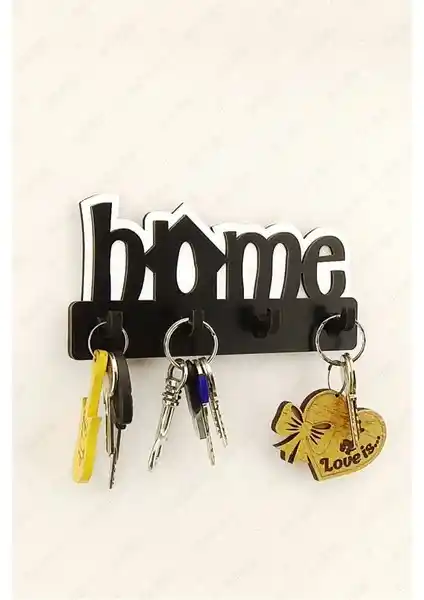 Diji Wood Home Ahşap Anahtar Askısı: Modern, Şık ve Pratik Duvar Dekoru Çözümü