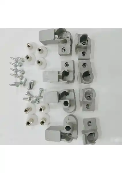 Diyar Duş Sabit ve Kayar Plastik Cam Kabinlere Uyumlu Tekerlek Seti 8 Parça