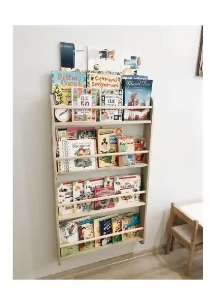 Dk Montessori Kitaplık: Modern ve İşlevsel Ahşap Depolama Çözümü