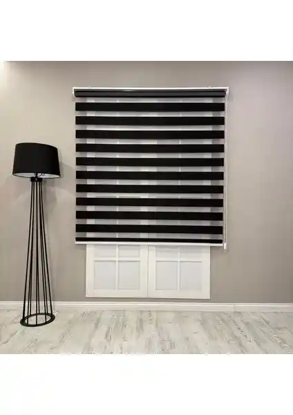 Donatti Siyah Bambu Zebra Stor Güneşlik Perde: Modern ve Dayanıklı İç Mekan Dekorasyonu